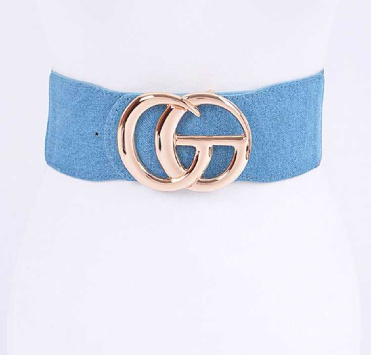 Denim belt