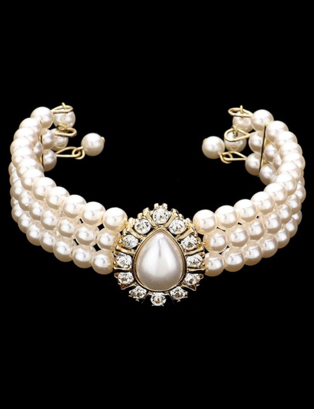 Teardrop Pearl Necklace Set