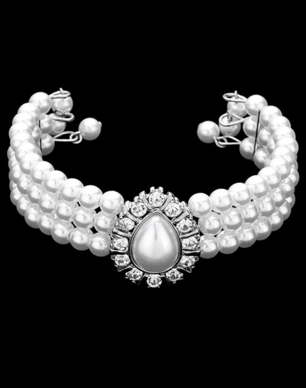 Teardrop Pearl Necklace Set