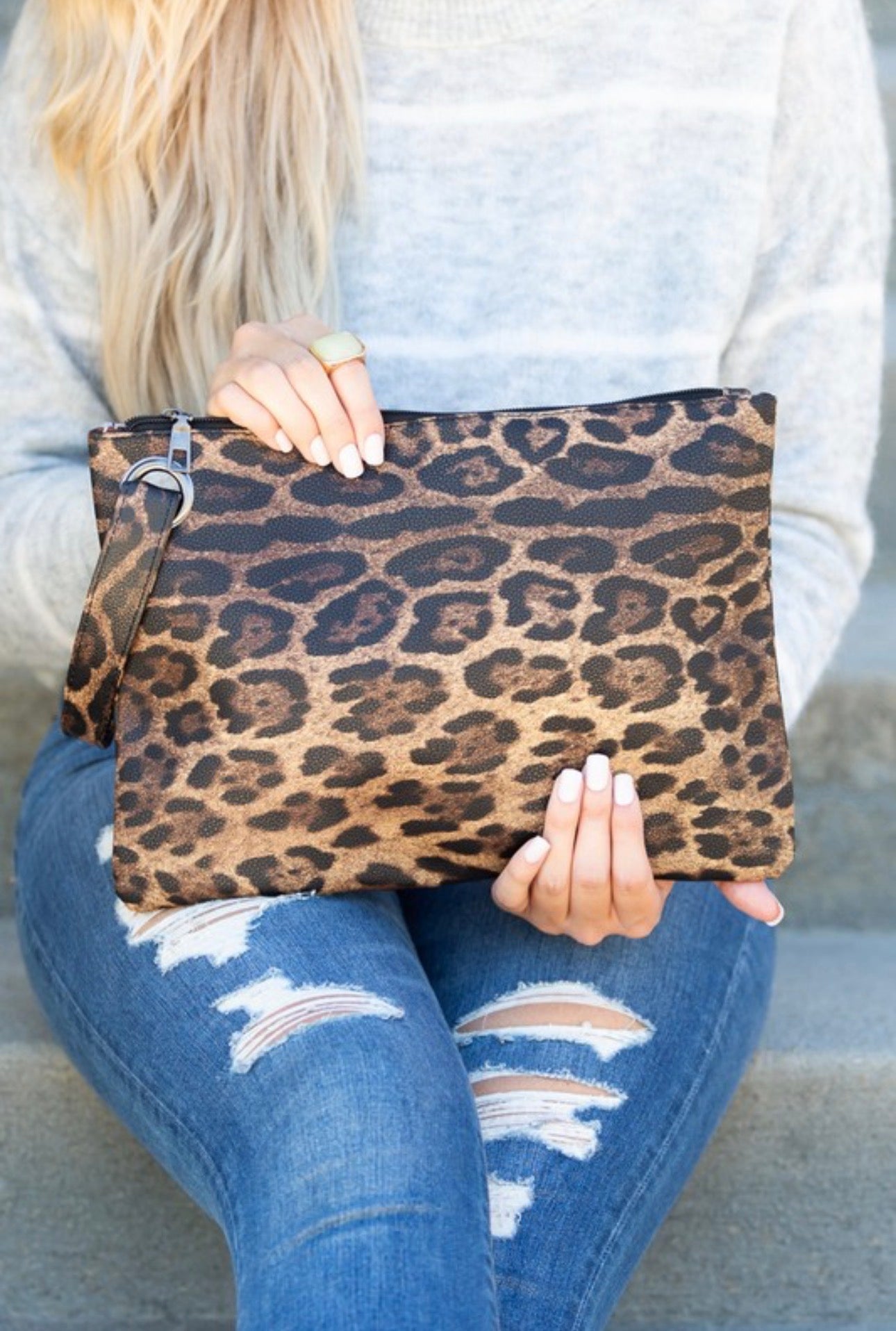 Leopard Oversized Clutch