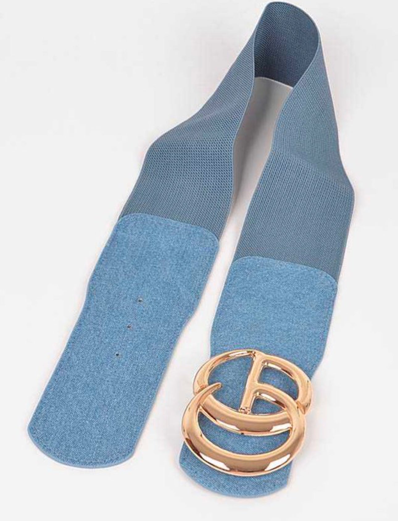 Denim belt