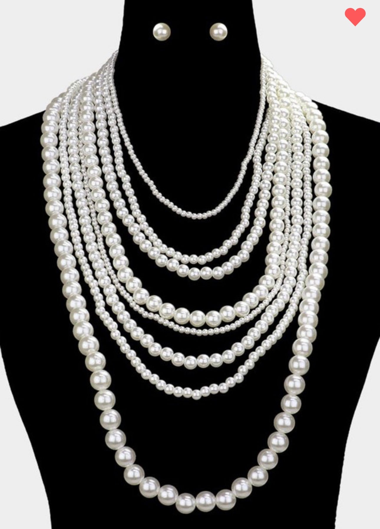 Pearl Beaded Multi Layered Necklace